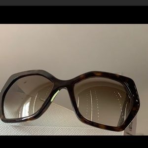 NEW Prada Gradient butterfly PR 07XS55-Y made in Italy Heritage 59mm HAVANA NIC